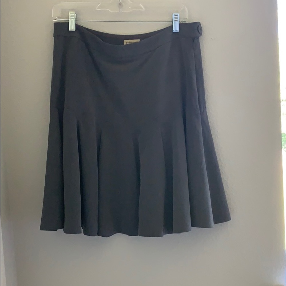 Gray Knee length flare skirt